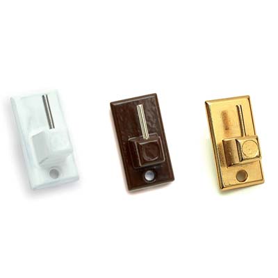 GANCIO BRIS BRIS METALLO PRONTY - MM 18X32 BIANCO CF=PZ 2- 12 confezioni