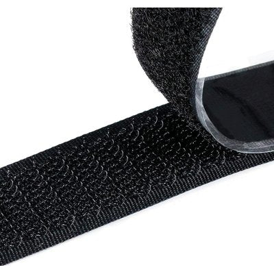 VELCRO ADESIVO TENDA MASCHIO FEMMINA  NERO H.CM 2 MT 25