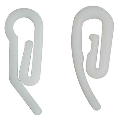 GANCIO X FETTUCCIA A CORDA - NYLON BIANCO GRANDE CF= PZ 1000- 1 confezioni