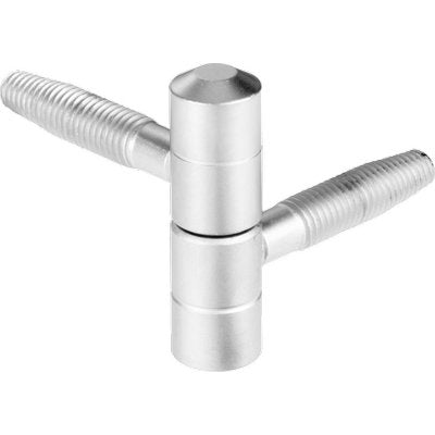 CERNIERA TIPO ANUBA 119 AGB - ACCIAIO NICHELATO MM13- 10 pezzi