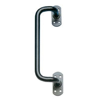 MANIGLIONE X SERRAMENTI PIEGATO - VERN NERO I.MM 180- 2 pezzi