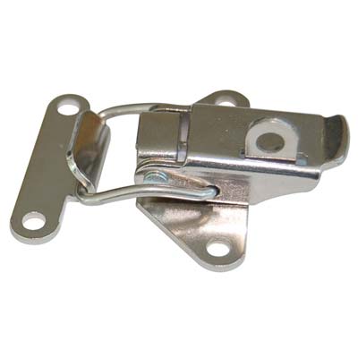 CHIUSURA A LEVA PORTALUCCHETTO - ACCIAIO GREZZO NICHELATO + INCONTRO MM  52X33- 20 pezzi