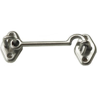 FERMAPERSIANE A GANCIO - OTTONE CROMO SATINATO + PIASTRINA MM  80- 10 pezzi