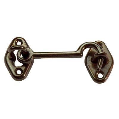 FERMAPERSIANE A GANCIO - OTTONE BRONZATO + PIASTRINA MM  60- 10 pezzi