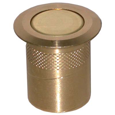 POZZETTO A MOLLA X ASTA CREMONESE - OTTONE LUCIDO MM 10- 10 pezzi