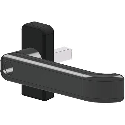 MEZZA MANIGLIA X SERRAMENTI 5200 SECUREMME - RESINA NERA Q8- 5 pezzi