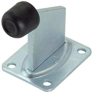 ARRESTO FINE CORSA CANCELLO A FISSARE 382 COMBI - ZINCATO MM 105X111 GOMMA D.MM 35 P.MM 100X80- 2 pezzi