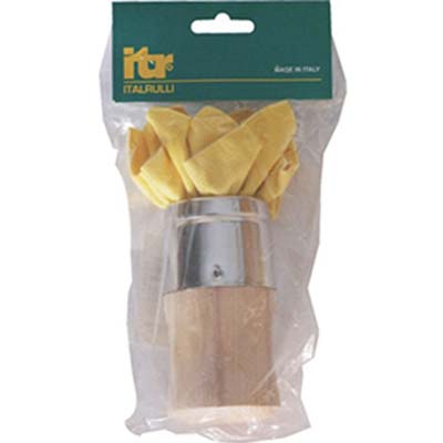 TAMPONE DECORATIVO T8 ITR - BASE LEGNO TONDA CM  5- 2 pezzi