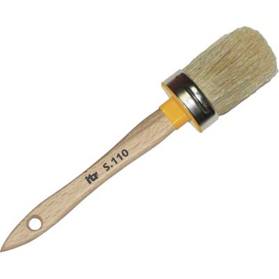 PENNELLO OVALINO M.LEGNO 110 ITR - SETOLA BIONDA n°XMM  6X44- 12 pezzi