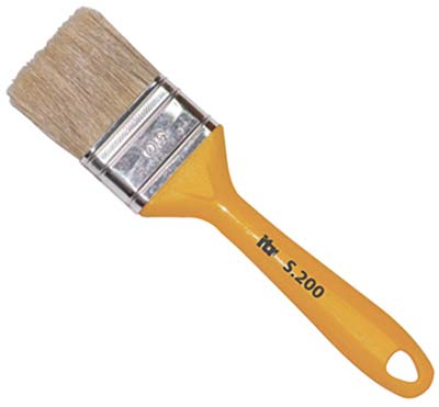 PENNELLESSA MANICO PLASTICA VUOTO 200 ITR - SETOLA BIONDA MM 30X44- 12 pezzi