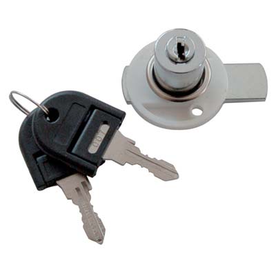 SERRATURA A CILINDRO X ANTINE MERONI - PLASTICA BIANCA MM 38 CILINDRO MM 17X20- 5 pezzi