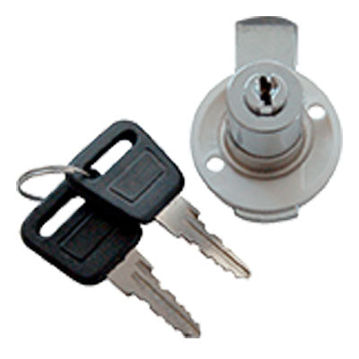 SERRATURA A CILINDRO X CASSETTI MERONI - PLASTICA MARRONE MM 38 CILINDRO MM 17X20- 5 pezzi