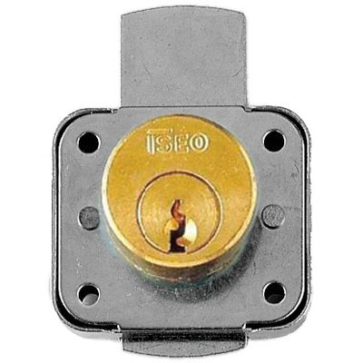 SERRATURA A CILINDRO X CASSETTI 106214 ISEO  OTTONE MM 40 CILINDRO MM 22X20