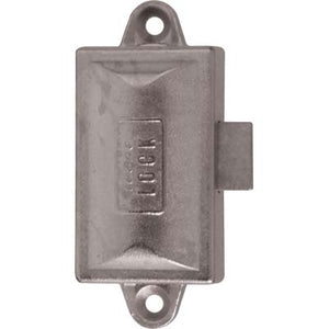 SERRATURA AD ASTE ROTANTI - ZAMA NICHELATA MM 76X32 CHIAVE 1 LEVA MM 17X20- 2 pezzi