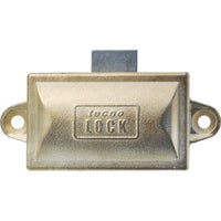 SERRATURA AD ASTE ROTANTI - ZAMA OTTONATA MM 76X32 CHIAVE 1 LEVA MM 17X20- 2 pezzi