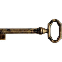 CHIAVE MOBILI ANTICO MG8467 METALSTYLE - ZAMA OTTONE ANTICATO MM 27X61- 5 pezzi