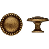 POMOLO ZAMA FLORENCE MG650 METALSTYLE - OTTONE ANTICATO MM 25- 10 pezzi