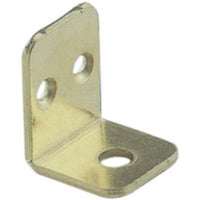 MENSOLINA REGGIPIANO A SQUADRA BORDO QUADRO - ACCIAIO OTTONATO MM 22X28- 100 pezzi