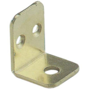 MENSOLINA REGGIPIANO A SQUADRA BORDO QUADRO - ACCIAIO OTTONATO MM 22X28- 100 pezzi