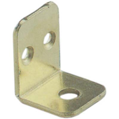 MENSOLINA REGGIPIANO A SQUADRA BORDO QUADRO - ACCIAIO OTTONATO MM 22X28- 100 pezzi