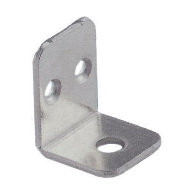 MENSOLINA REGGIPIANO A SQUADRA BORDO QUADRO - ACCIAIO NICHELATO MM 22X28- 100 pezzi