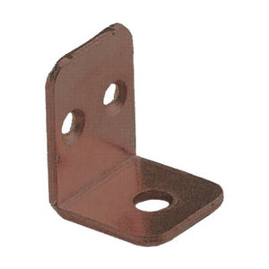 MENSOLINA REGGIPIANO A SQUADRA BORDO QUADRO - ACCIAIO BRONZATO MM 22X28- 100 pezzi