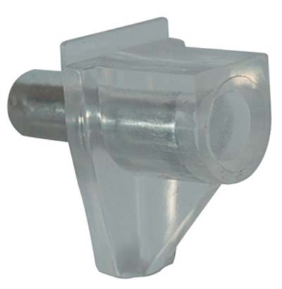 MENSOLINA REGGIPIANO A INFILARE PERNO ACCIAIO - PVC TRASPARENTE D.MM 5- 500 pezzi