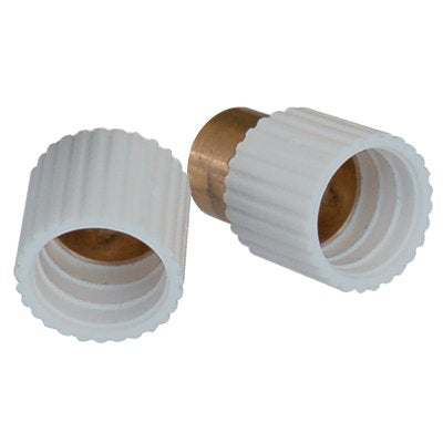 MENSOLINA REGGIPIANO DA AVVITARE - OTTONE/GOMMA BIANCA MM 12X12- 250 pezzi