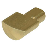 MENSOLINA REGGIPIANO A MEZZALUNA TORNITA - OTTONE LUCIDO MM 12X12 H.MM 6 + PERNO MM 7X8- 250 pezzi