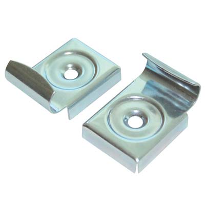 FERMASPECCHIO A PARETE - ACCIAIO ZINCOCROMATO + VITI CF=PZ 4- 10 confezioni