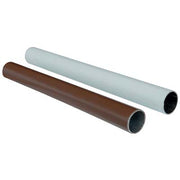 TUBO ARMADIO TONDO PLASTICATO - ACCIAIO SALDATO NOCE MM 18 MT 3,00- 2 pezzi