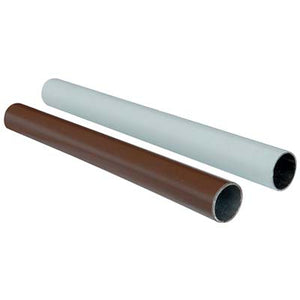 TUBO ARMADIO TONDO PLASTICATO - ACCIAIO SALDATO BIANCO MM 18 MT 3,00- 2 pezzi