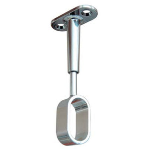 REGGITUBO ARMADIO OVALE REGOLABILE CENTRALE - ZAMA CROMATO H.MM 68/95 TUBO MM 30X15- 12 pezzi