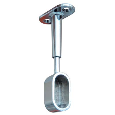 REGGITUBO ARMADIO OVALE REGOLABILE FINALE - ZAMA CROMATO H.MM 68/95 TUBO MM 30X15- 12 pezzi