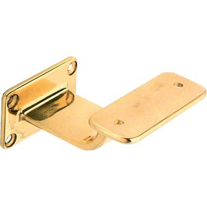SUPPORTO X CORRIMANO BASE RETTANGOLARE - OTTONE LUCIDO- 2 pezzi