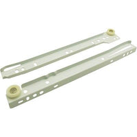 GUIDA CASSETTO SFILABILE - + RUOTE TEFLON KG 25 CM  40 BIANCO CF=PZ 4- 5 confezioni