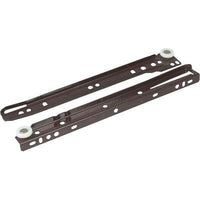 GUIDA CASSETTO SFILABILE - + RUOTE TEFLON KG 25 CM  40 MARRONE CF=PZ 4- 5 confezioni