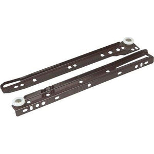 GUIDA CASSETTO SFILABILE - + RUOTE TEFLON KG 25 CM  50 MARRONE CF=PZ 4- 5 confezioni