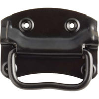 MANIGLIA AMERICANA X BAULE - ACCIAIO NERO I.MM 110X85- 12 pezzi