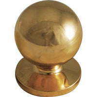 POMOLO OTTONE TORNITO SFERICO - LUCIDO MM 25X31- 5 pezzi