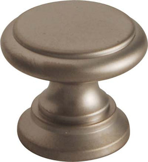 POMOLO OTTONE TORNITO TESTA PIANA - CROMO SATINATO MM 20X17- 5 pezzi