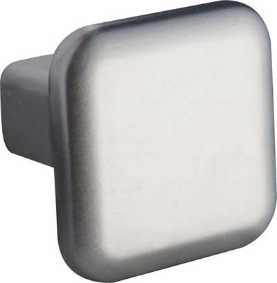 POMOLO ZAMA QUADRO 2303 METALSTYLE - CROMO OPACO MM 20X20- 10 pezzi