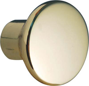 POMOLO ZAMA SFERA PIANA 2401 METALSTYLE - OTTONE LUCIDO MM 24X24- 10 pezzi