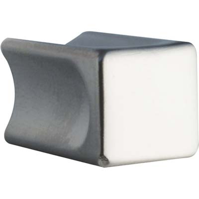 POMOLO ZAMA QUADRO 2388 METALSTYLE - CROMO OPACO MM 10X10- 10 pezzi