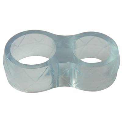 PARACOLPI MANIGLIA DOPPIO - SILICONICO TRASPARENTE CF=PZ 100- 1 confezioni