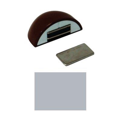 FERMAPORTE MAGNETICO AP 123 - RESINA TERMOPLASTICA CROMO LUCIDO- 10 pezzi