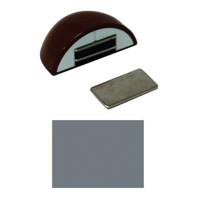 FERMAPORTE MAGNETICO AP 123 - RESINA TERMOPLASTICA ALLUMINIO- 10 pezzi