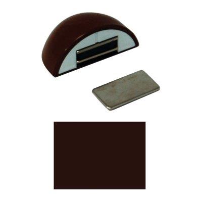 FERMAPORTE MAGNETICO AP 123 - RESINA TERMOPLASTICA NOCE- 10 pezzi