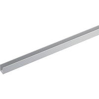 PROFILO CANALINA SINGOLA ARCANSAS - ALLUM ARGENTO S.MM 1,0 MM 10X10 H.CM 100- 5 pezzi