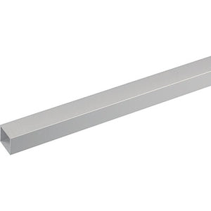 PROFILO QUADRELLO VUOTO ARCANSAS - ALLUM ARGENTO S.MM 1,0 MM 15X15 H.CM 100- 5 pezzi